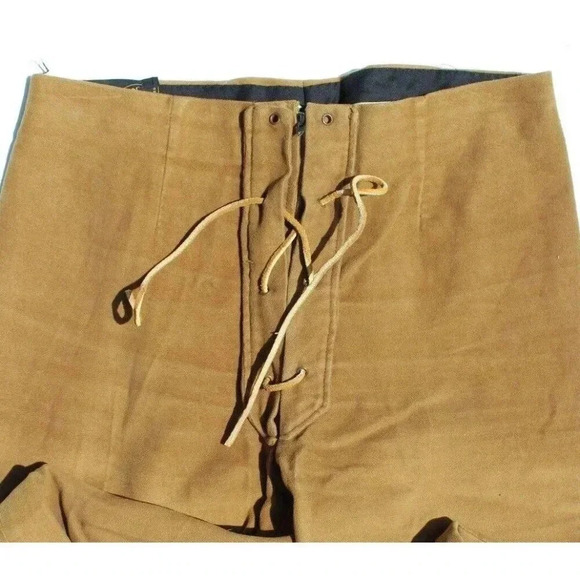 Vtg 1970s H.I.S. For Her High Waist Wide Leg Trousers Hippie Disco Pants - Picture 2 of 3